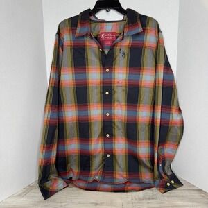 John M Browning Heritage Collection XL Plaid Long Sleeve Button Down Shirt